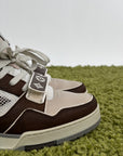 Louis vuitton trainer 6=40 calza 41 marrone bianco e panna