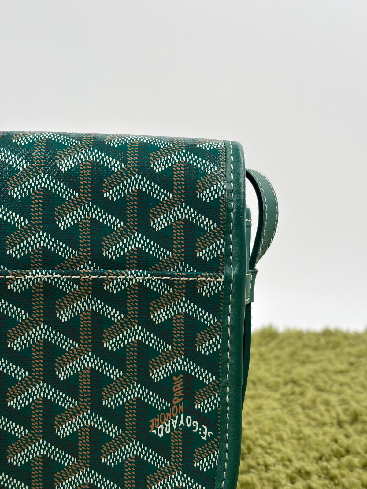 Borsa Goyard Belvedere PM in tela Goyardine Verde