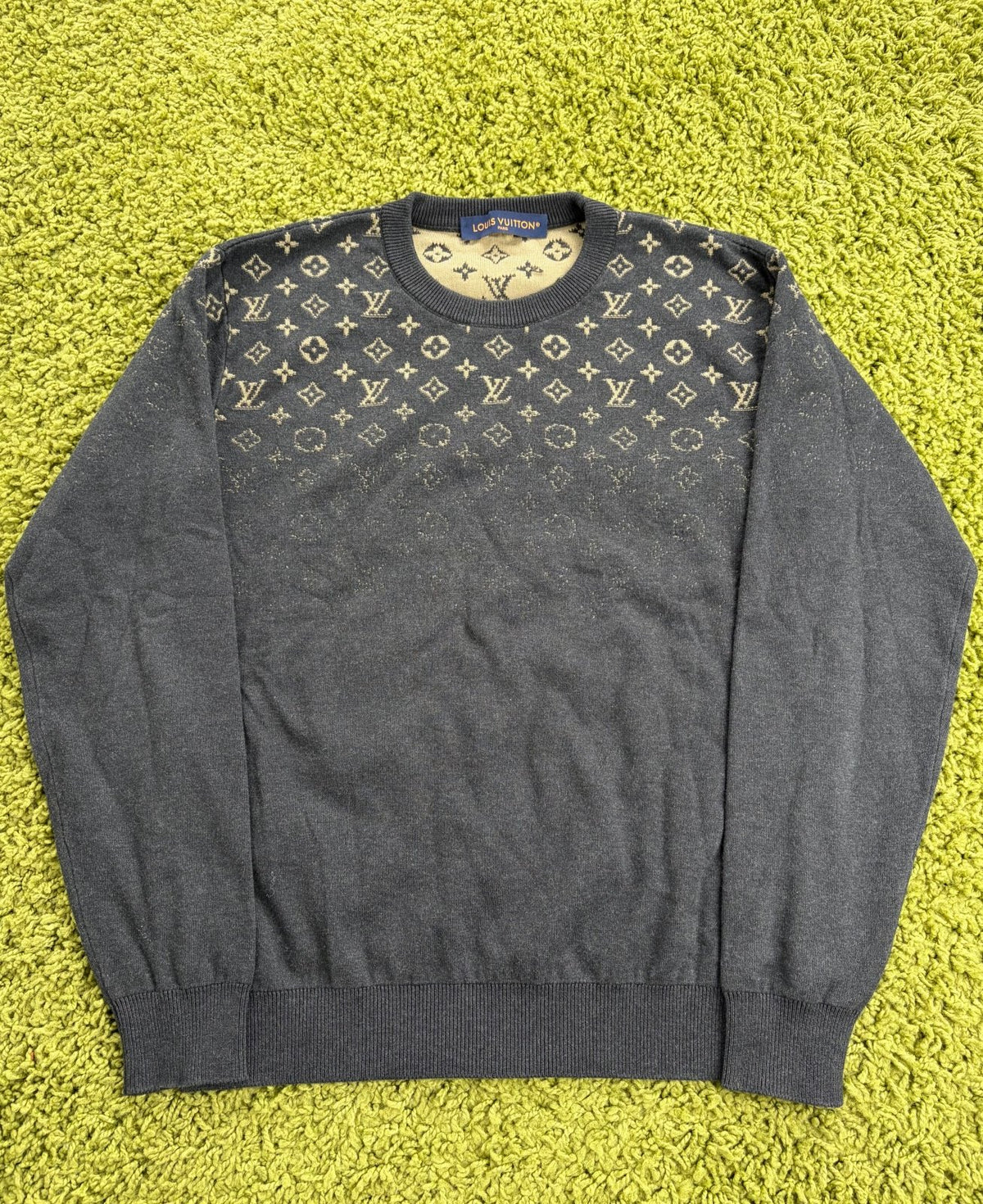 Maglione Louis Vuitton Monogram Gradient Nero S - Second Hand Di Fiore