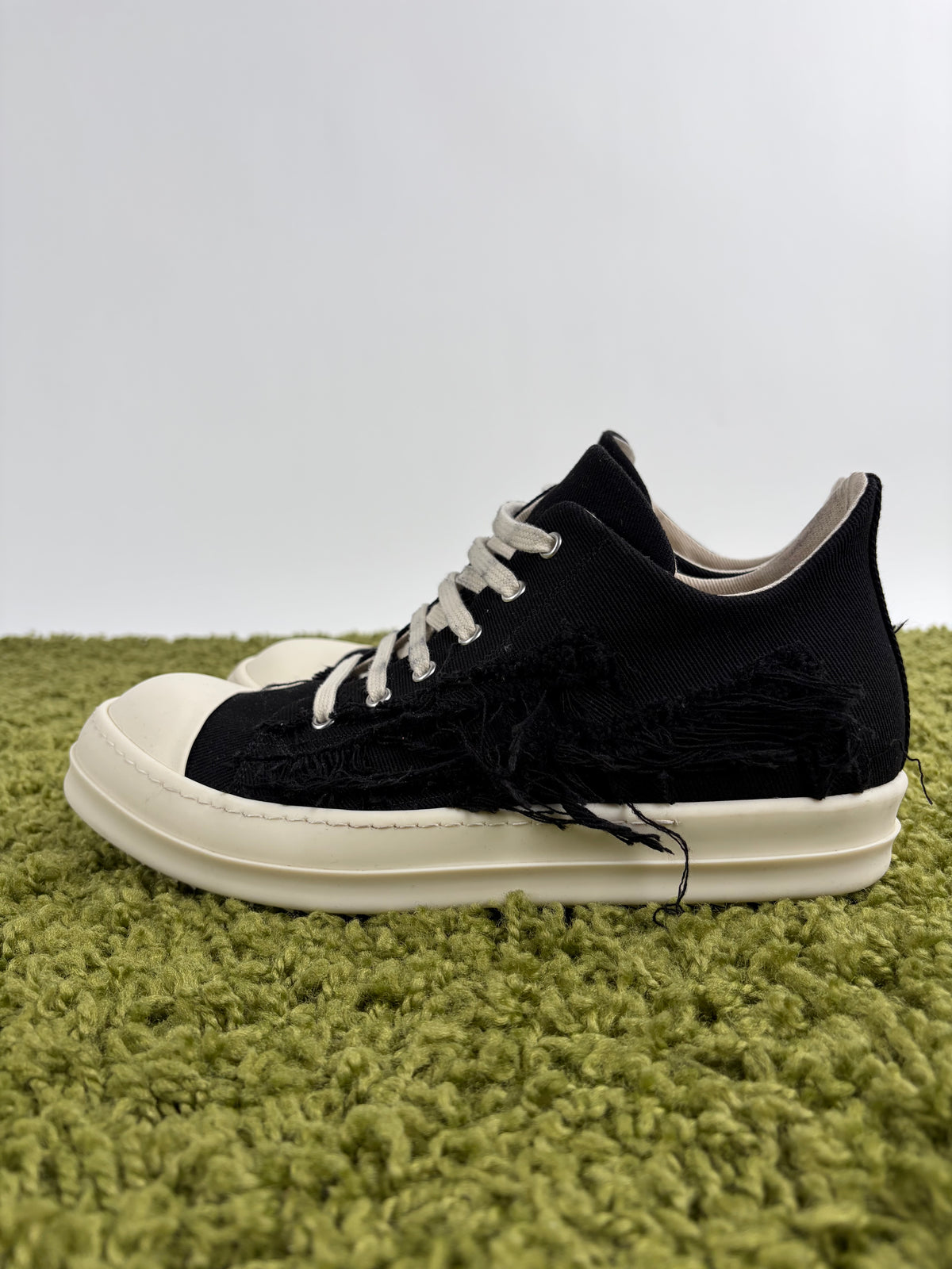 Rick Owens Ramones Low Distressed Nera 42.5