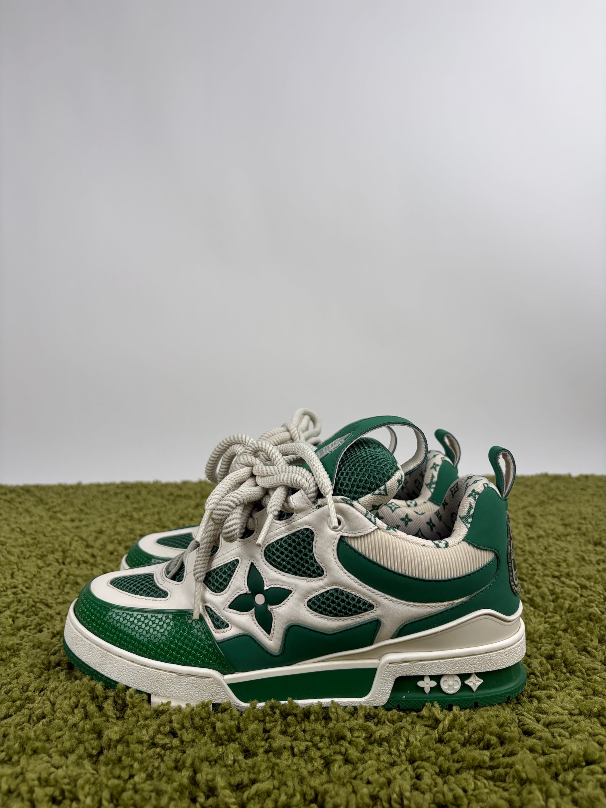 Louis Vuitton skate Size 7.5=41.5 calza 42.5 bianche e verdi