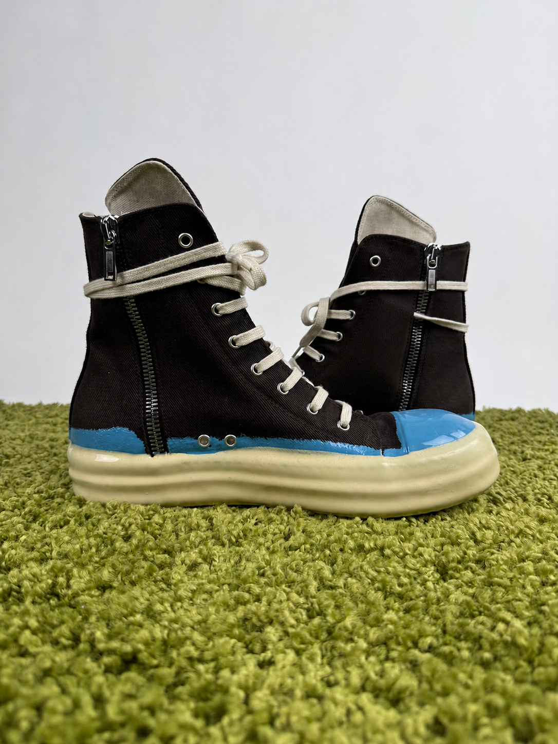 Rick Owens Alte con suola rivestita in gomma 44