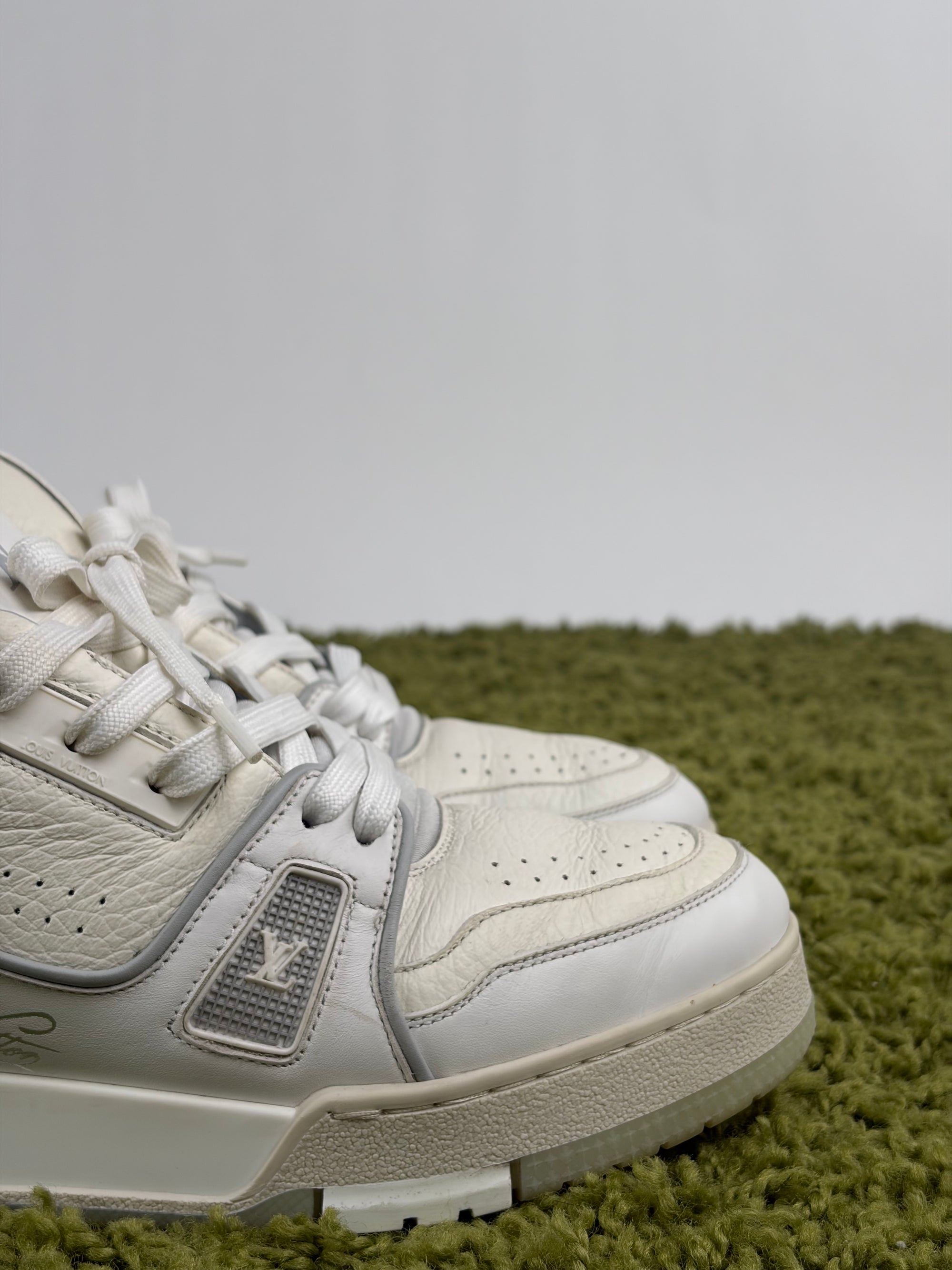 Louis Vuitton trainer Size 5.5=39.5 calza 40.5 bianche