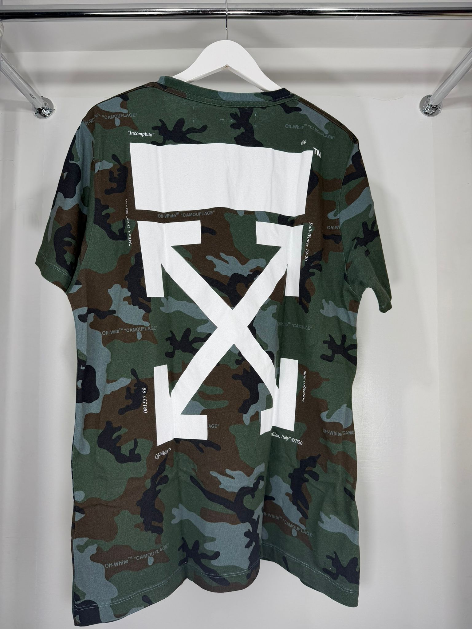 T-shirt off white Size XXL multicolore