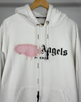 Felpa Palm Angels Size M bianca nera e rosa