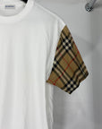T-shirt burberry bianco e marrone Size M