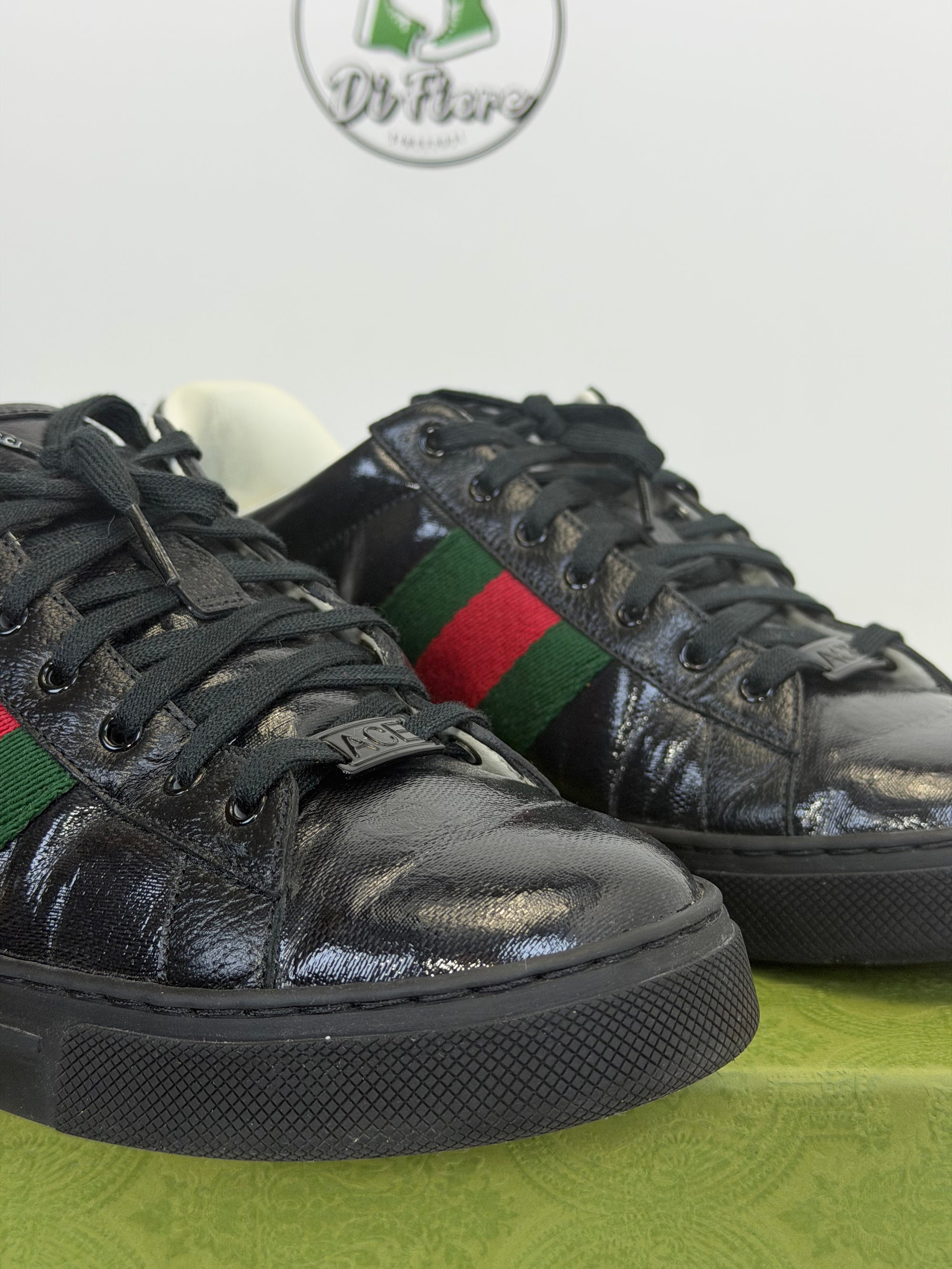 Gucci ace nera lucida