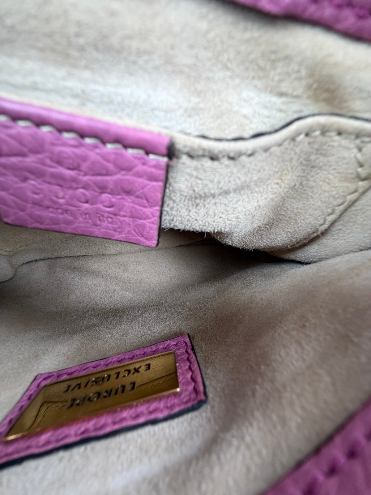 Borsa Gucci 1973 in pelle Rosa - Second Hand Di Fiore