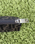 Pochette Fendi Con Motivo FF Zucca Marrone - Second Hand Di Fiore
