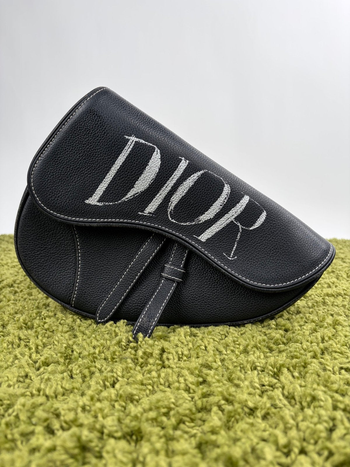 Borsa Christian Dior X Alex Foxton Saddle Nera - Second Hand Di Fiore