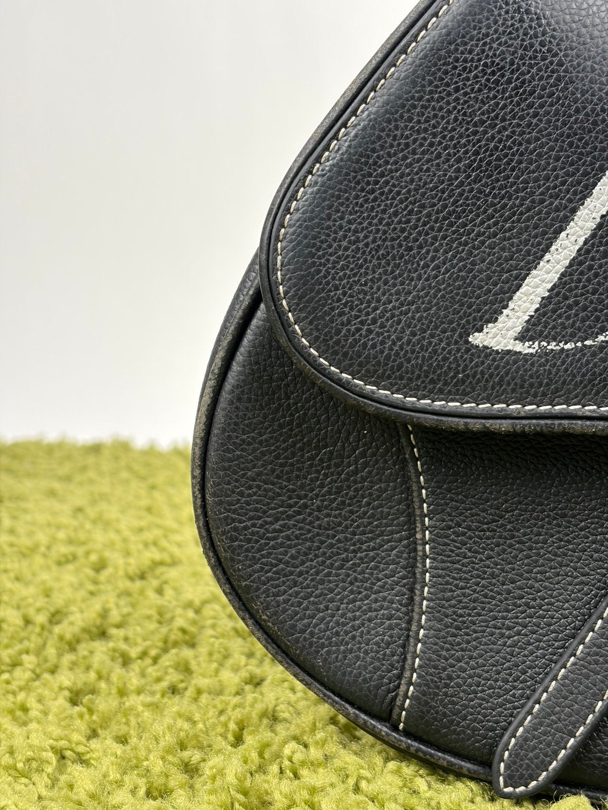 Borsa Christian Dior X Alex Foxton Saddle Nera - Second Hand Di Fiore