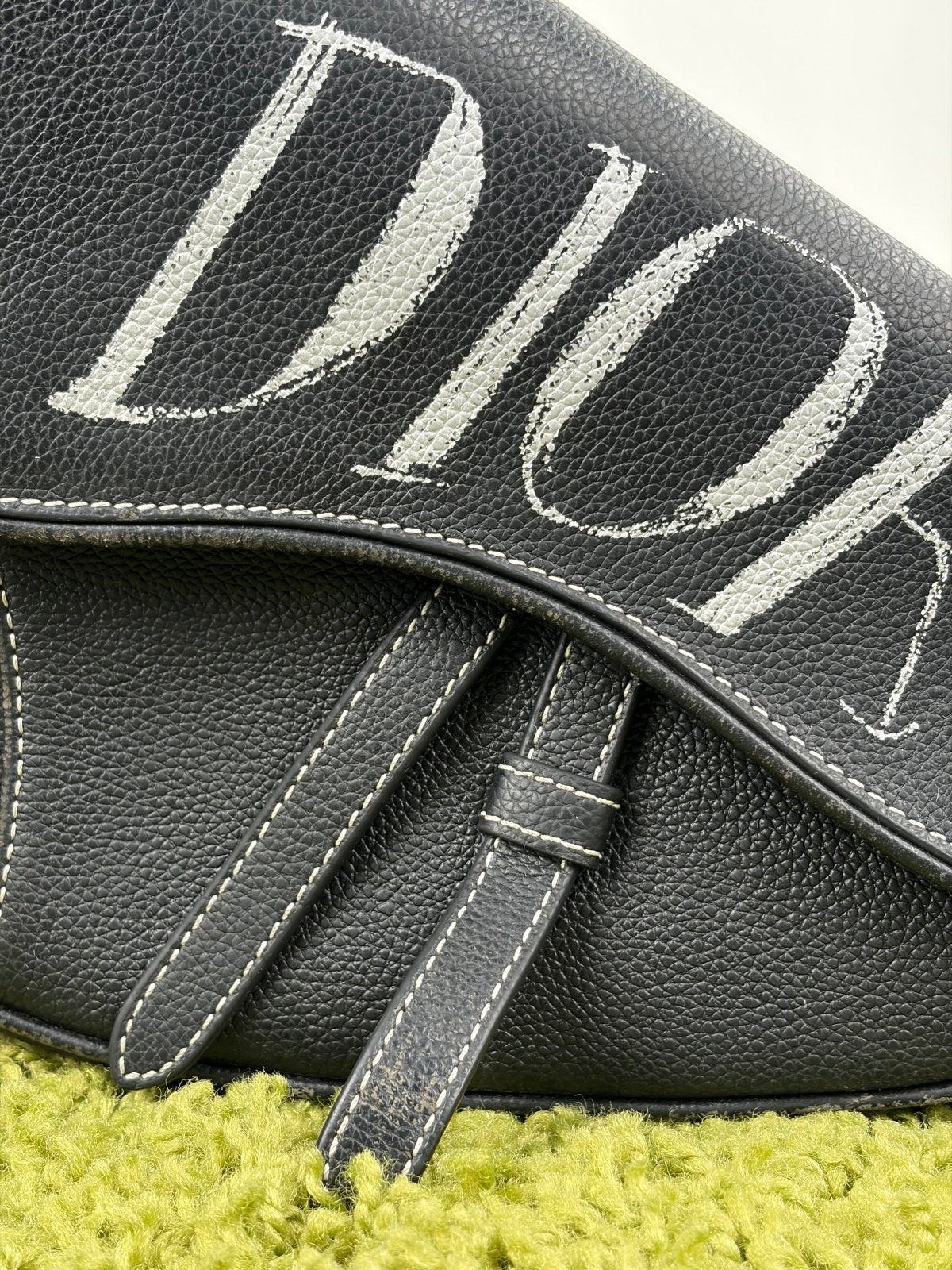 Borsa Christian Dior X Alex Foxton Saddle Nera - Second Hand Di Fiore