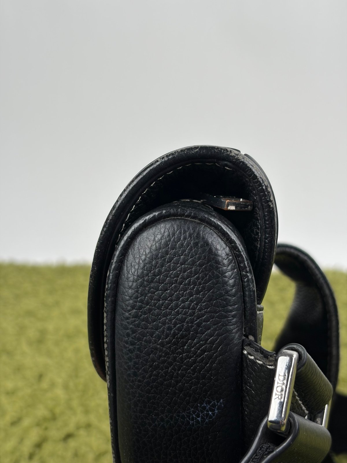 Borsa Christian Dior X Alex Foxton Saddle Nera - Second Hand Di Fiore