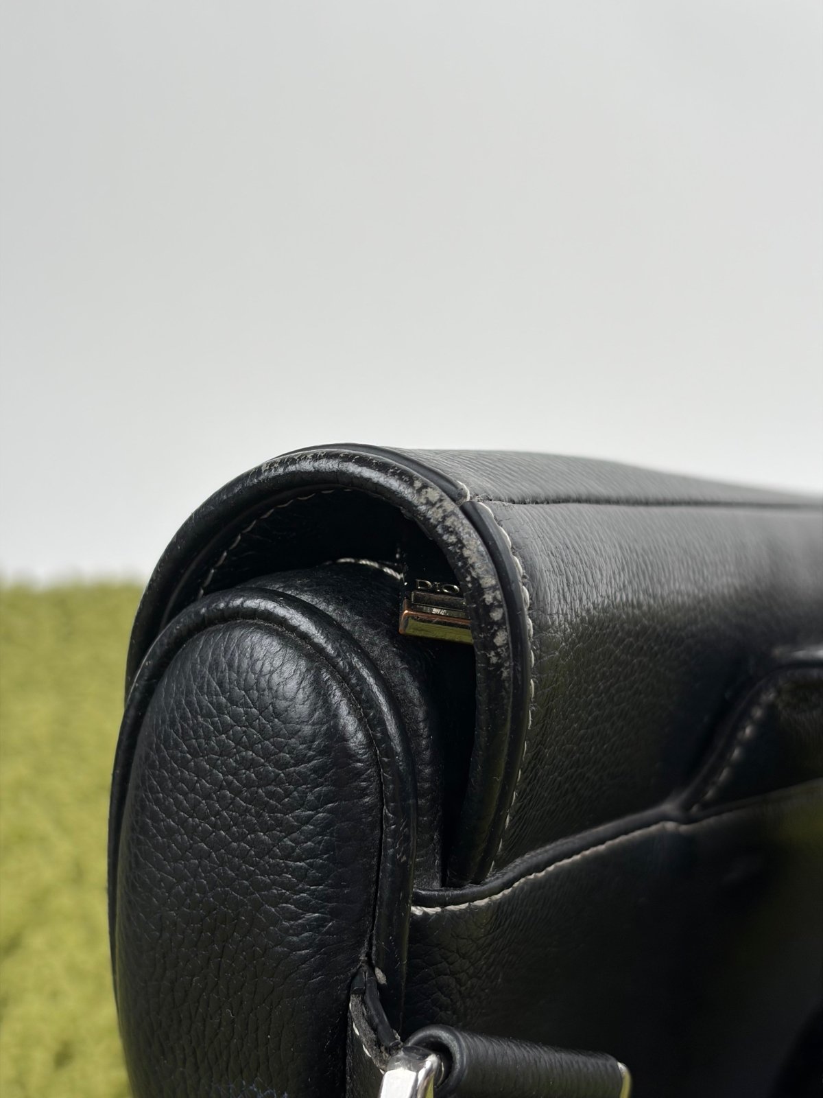 Borsa Christian Dior X Alex Foxton Saddle Nera - Second Hand Di Fiore