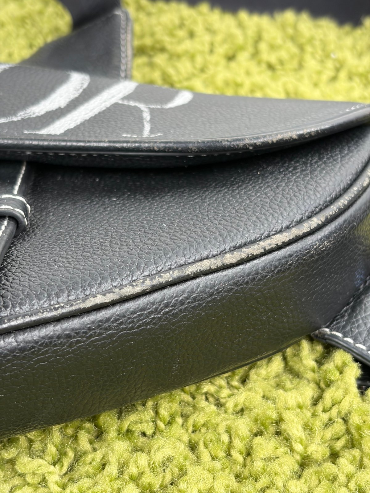 Borsa Christian Dior X Alex Foxton Saddle Nera - Second Hand Di Fiore
