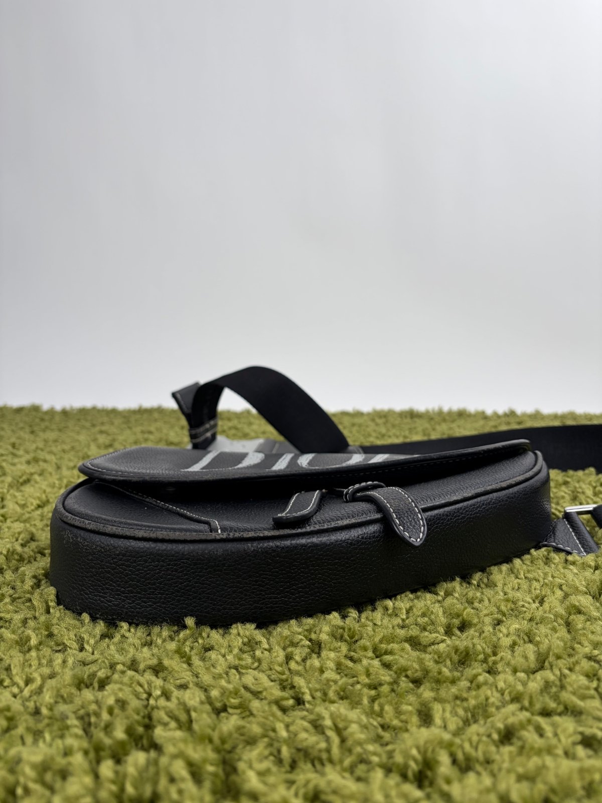 Borsa Christian Dior X Alex Foxton Saddle Nera - Second Hand Di Fiore