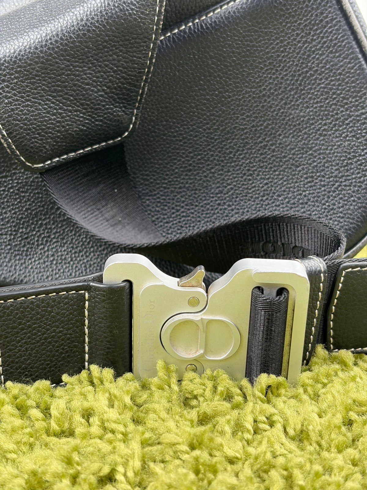 Borsa Christian Dior X Alex Foxton Saddle Nera - Second Hand Di Fiore