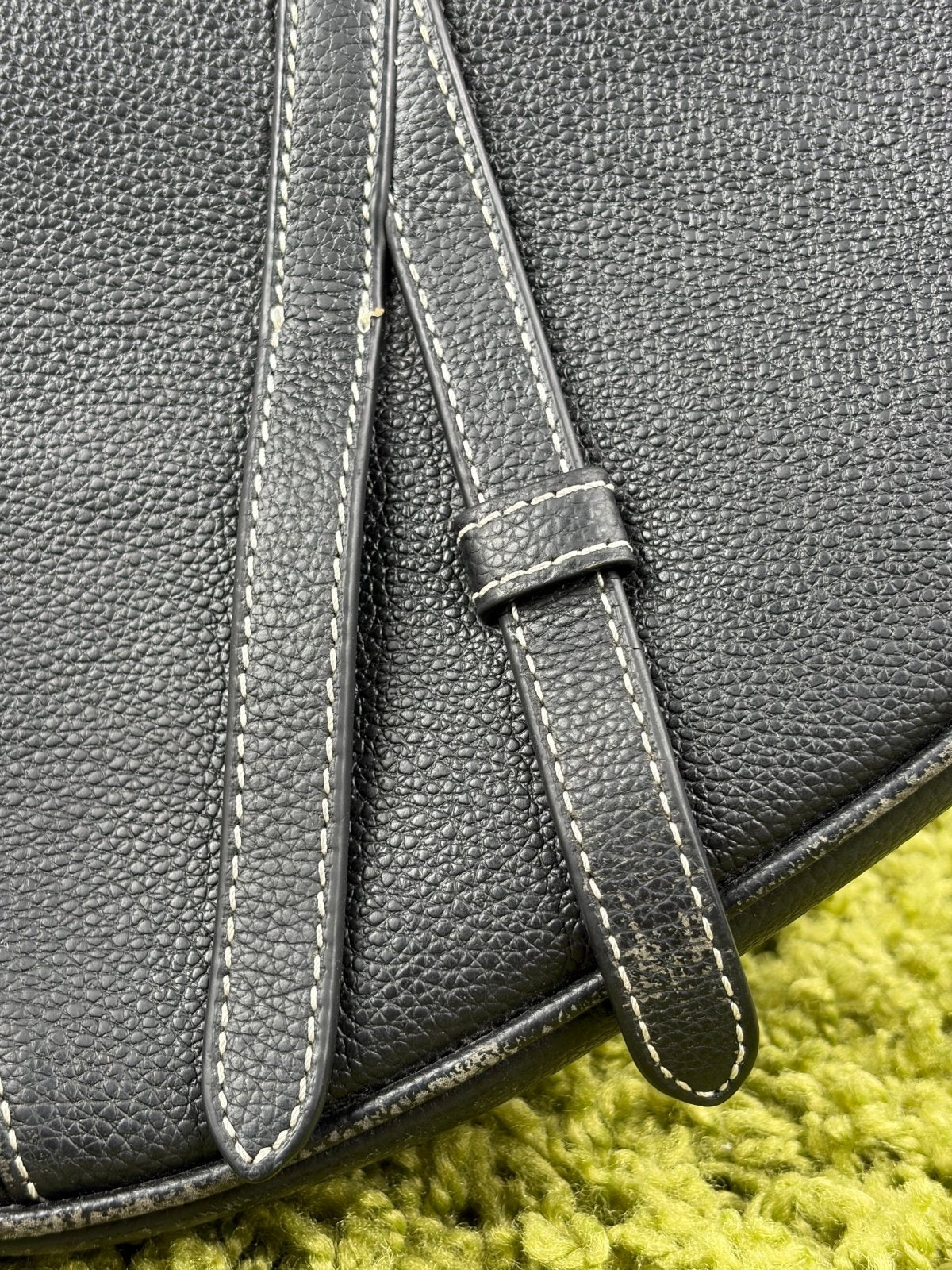 Borsa Christian Dior X Alex Foxton Saddle Nera - Second Hand Di Fiore