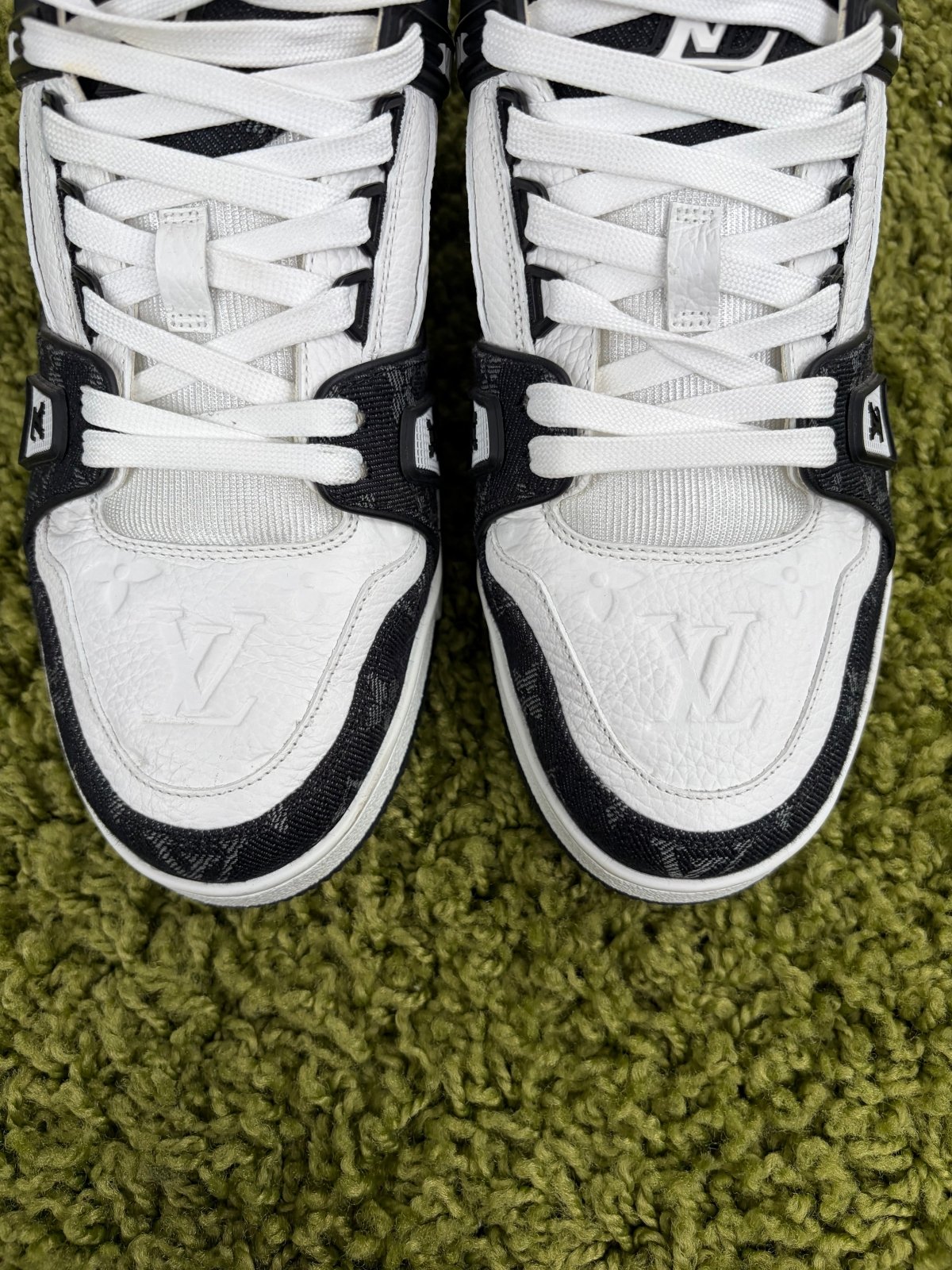 Louis Vuitton Trainer Denim nera 6.5 - Second Hand Di Fiore