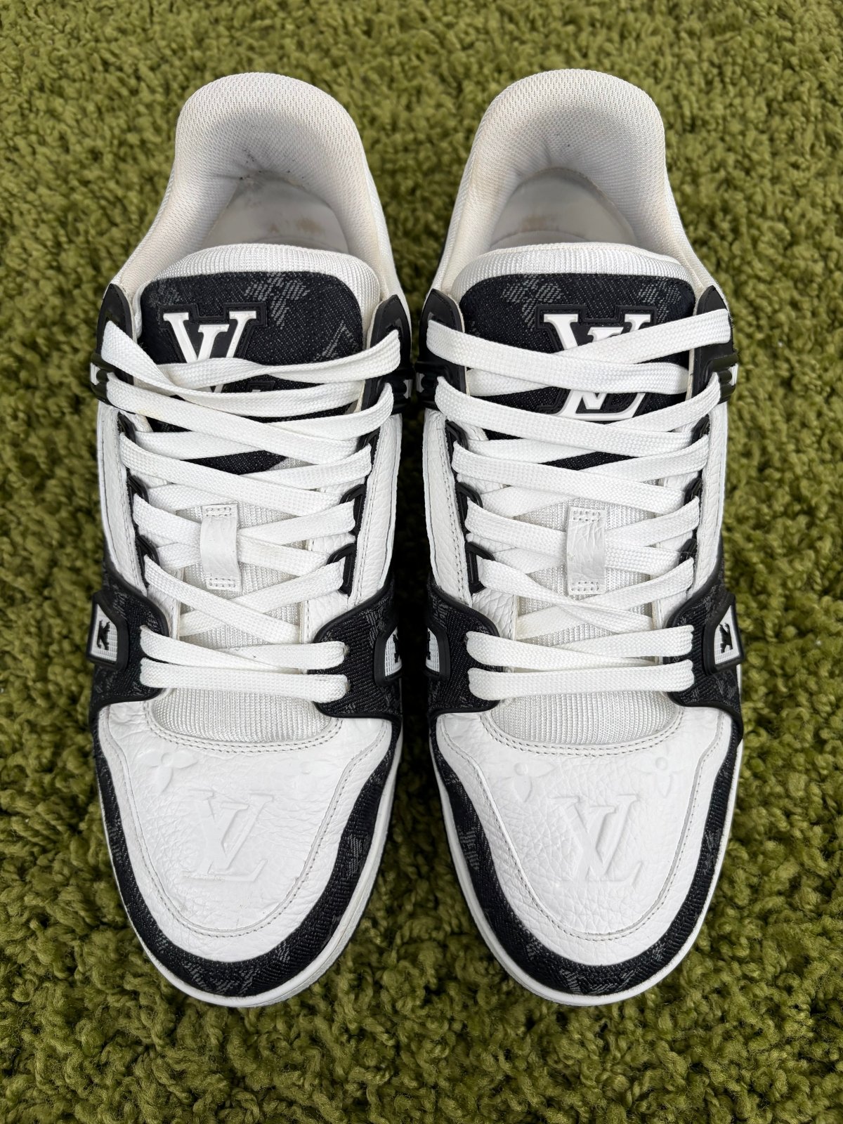 Louis Vuitton Trainer Denim nera 6.5 - Second Hand Di Fiore