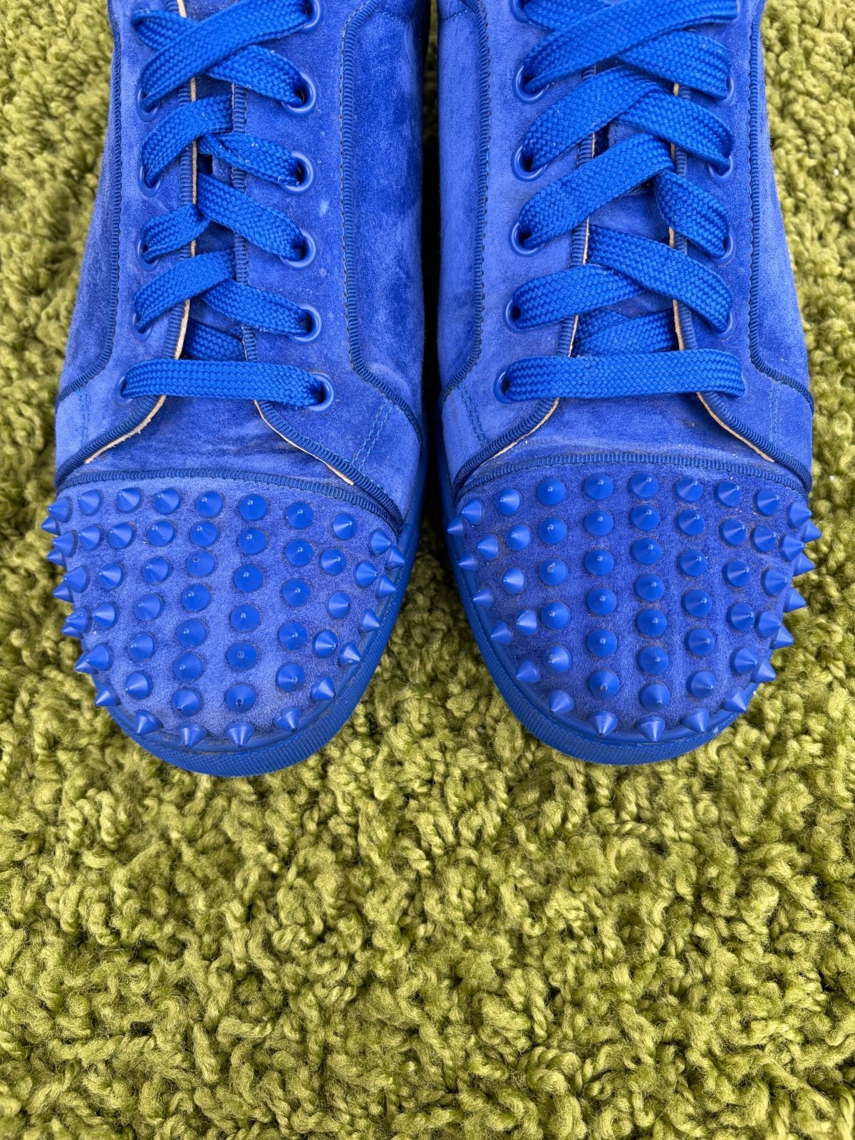 Christian Louboutin Spikes Low Blu 42 - Second Hand Di Fiore