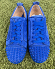 Christian Louboutin Spikes Low Blu 42 - Second Hand Di Fiore
