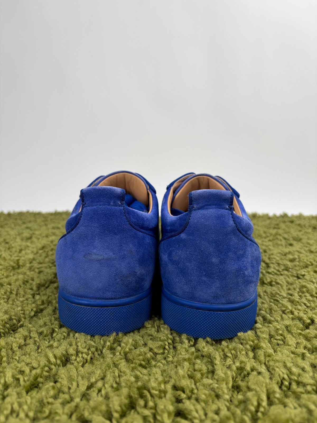 Christian Louboutin Spikes Low Blu 42 - Second Hand Di Fiore