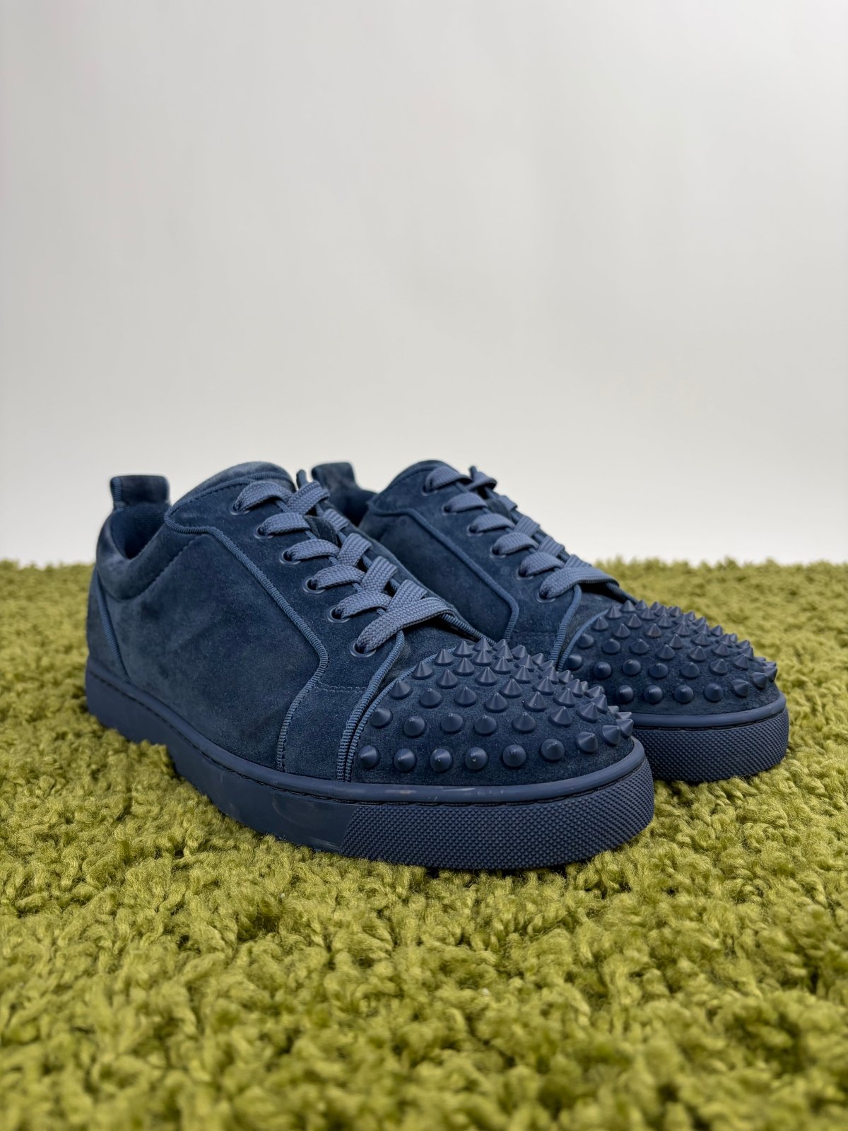 Christian Louboutin Spikes Low Blu 41 - Second Hand Di Fiore