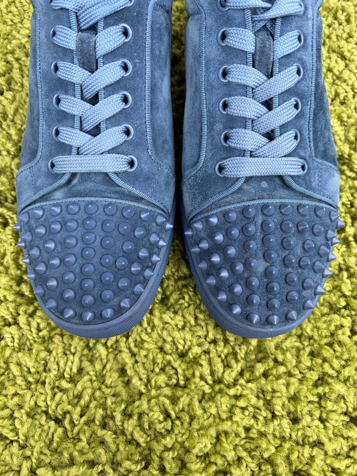 Christian Louboutin Spikes Low Blu 41 - Second Hand Di Fiore