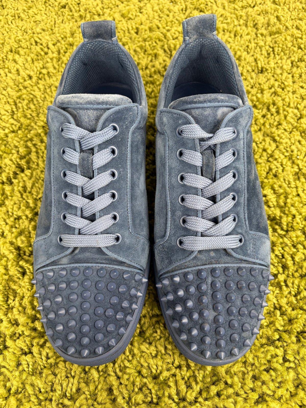 Christian Louboutin Spikes Low Blu 41 - Second Hand Di Fiore