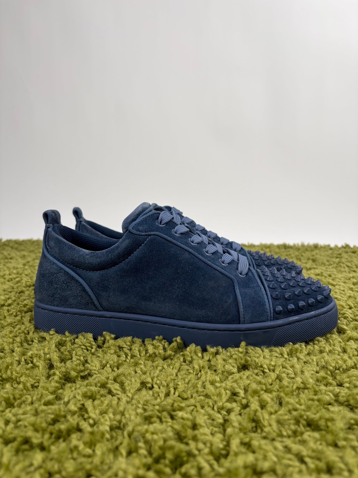 Christian Louboutin Spikes Low Blu 41 - Second Hand Di Fiore