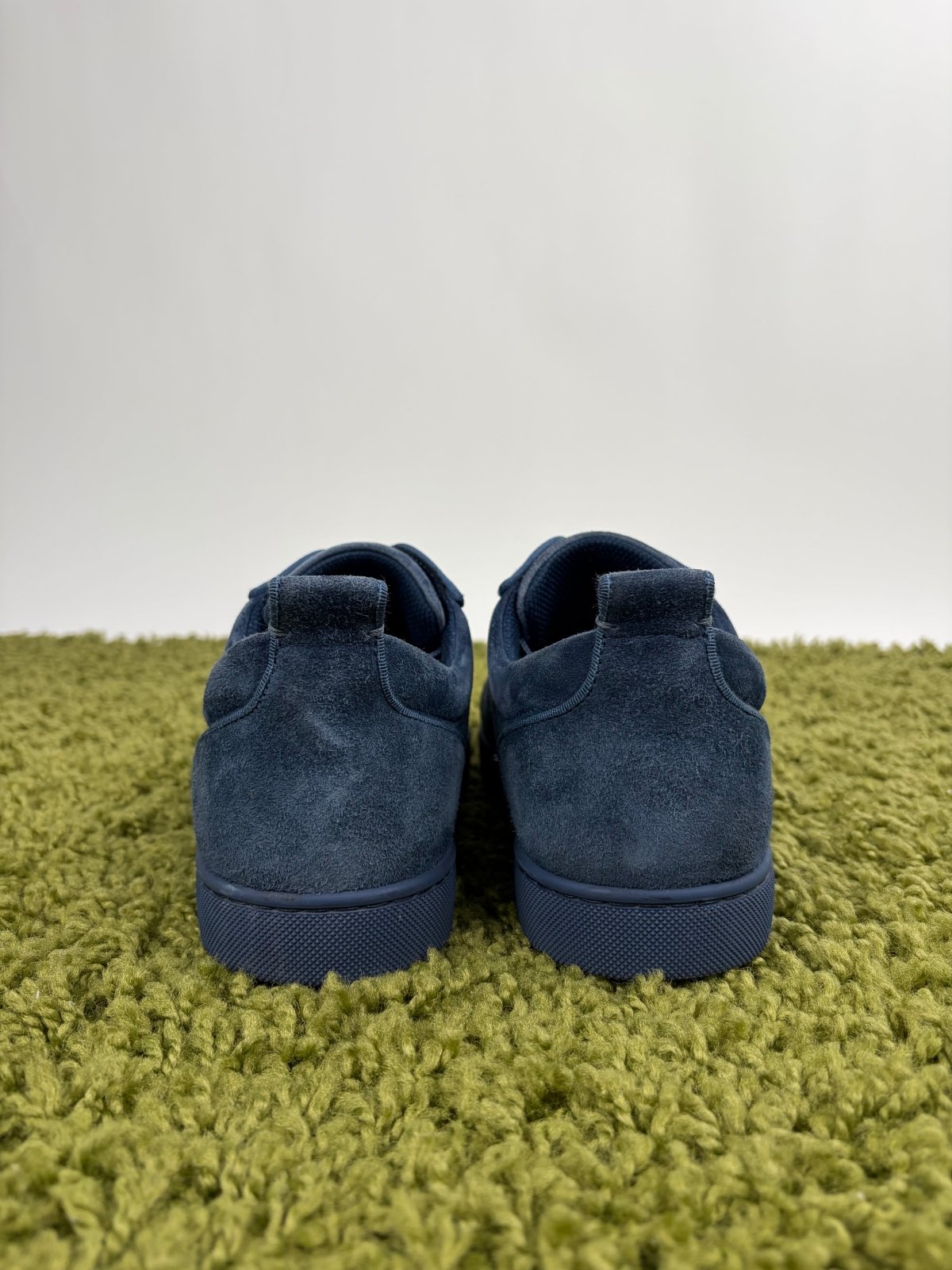 Christian Louboutin Spikes Low Blu 41 - Second Hand Di Fiore
