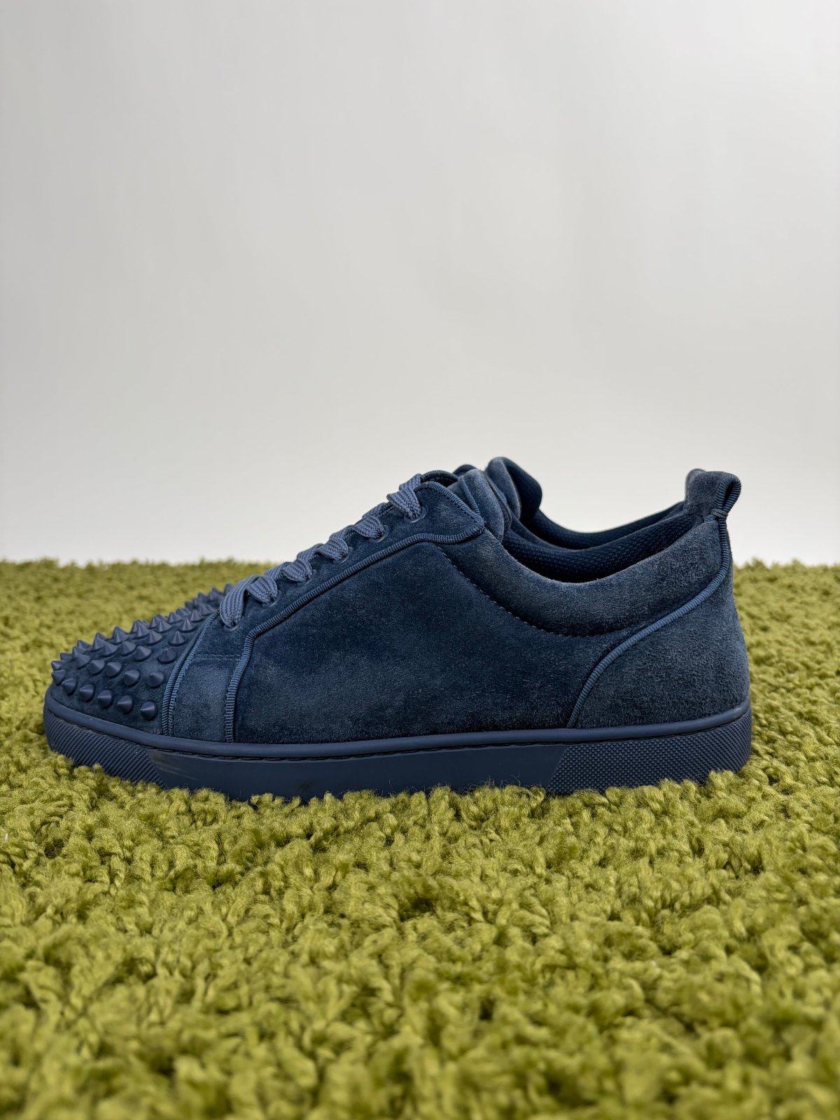Christian Louboutin Spikes Low Blu 41 - Second Hand Di Fiore