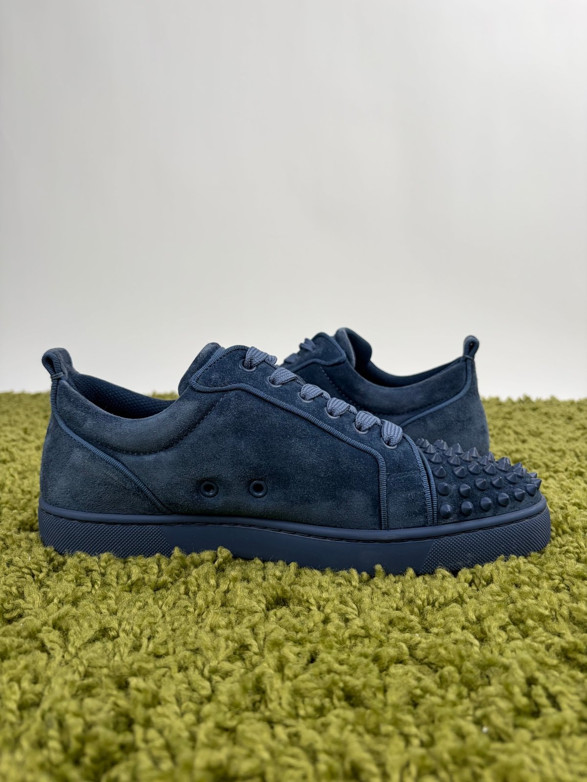 Christian Louboutin Spikes Low Blu 41 - Second Hand Di Fiore