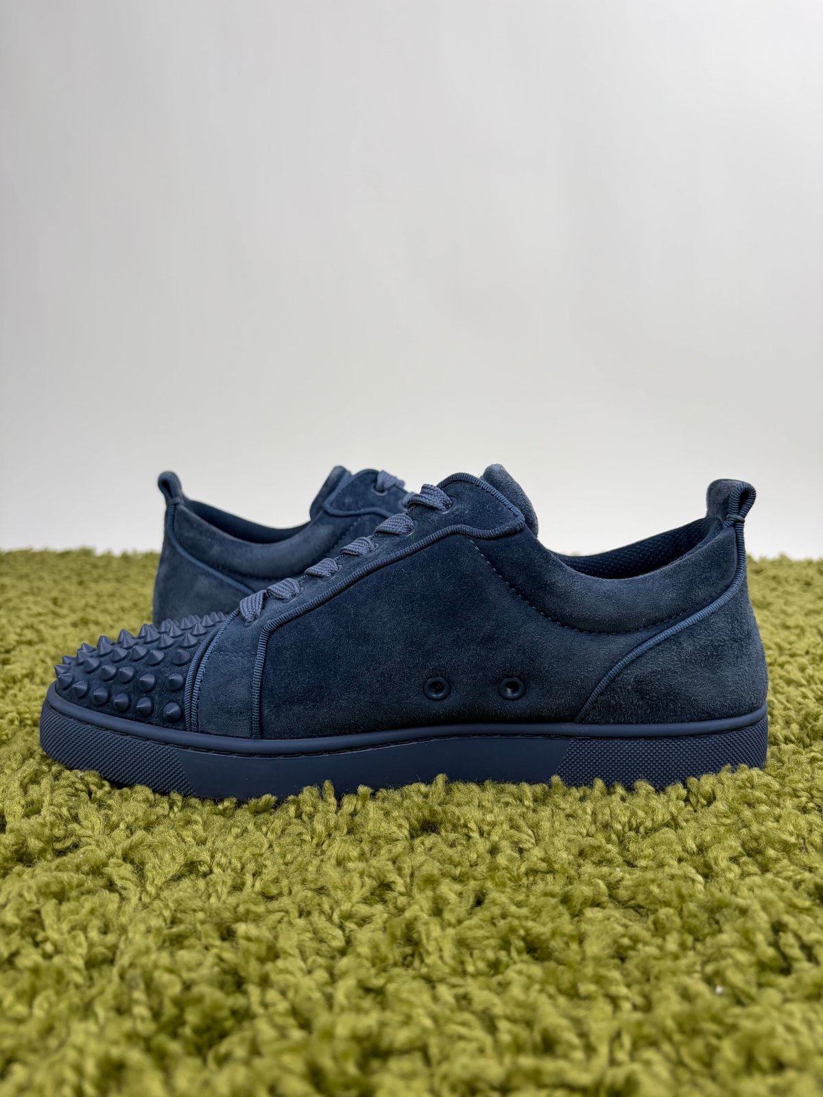 Christian Louboutin Spikes Low Blu 41 - Second Hand Di Fiore