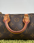Borsa Louis Vuitton Nano Speedy Marrone