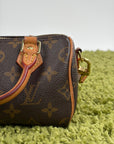 Borsa Louis Vuitton Nano Speedy Marrone