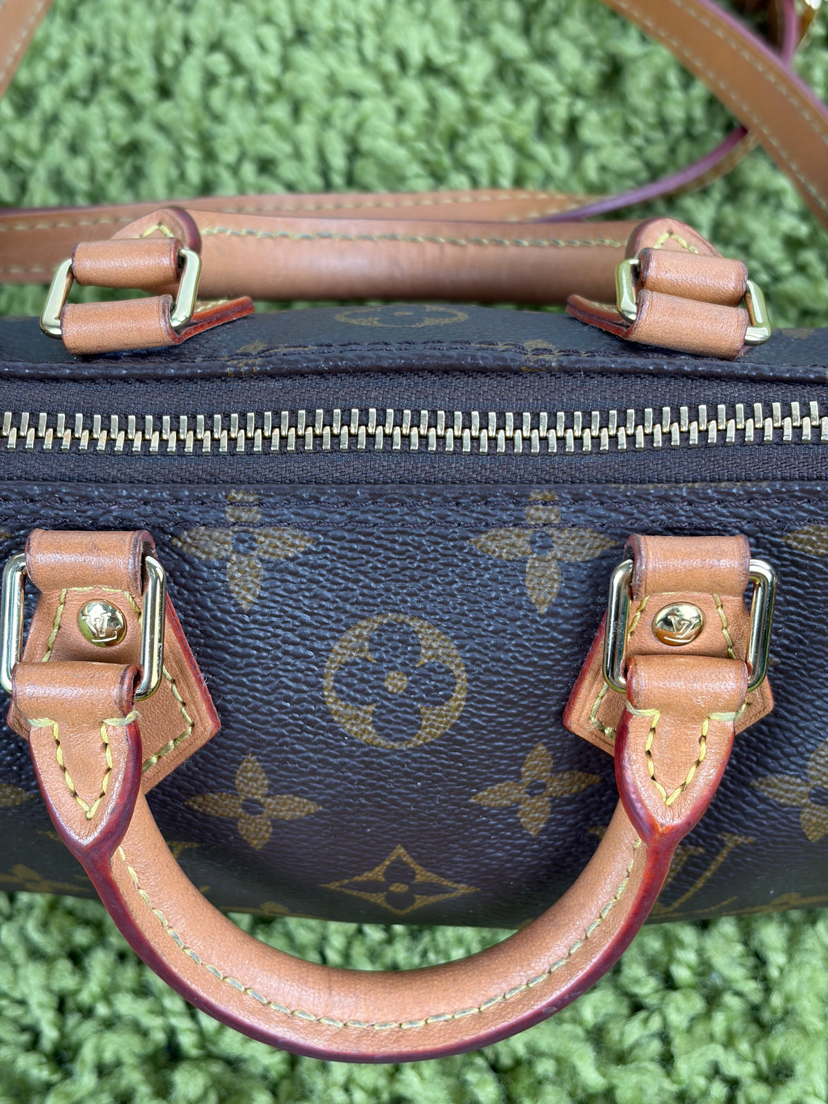 Borsa Louis Vuitton Nano Speedy Marrone