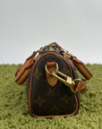 Borsa Louis Vuitton Nano Speedy Marrone