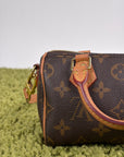 Borsa Louis Vuitton Nano Speedy Marrone