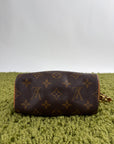 Borsa Louis Vuitton Nano Speedy Marrone
