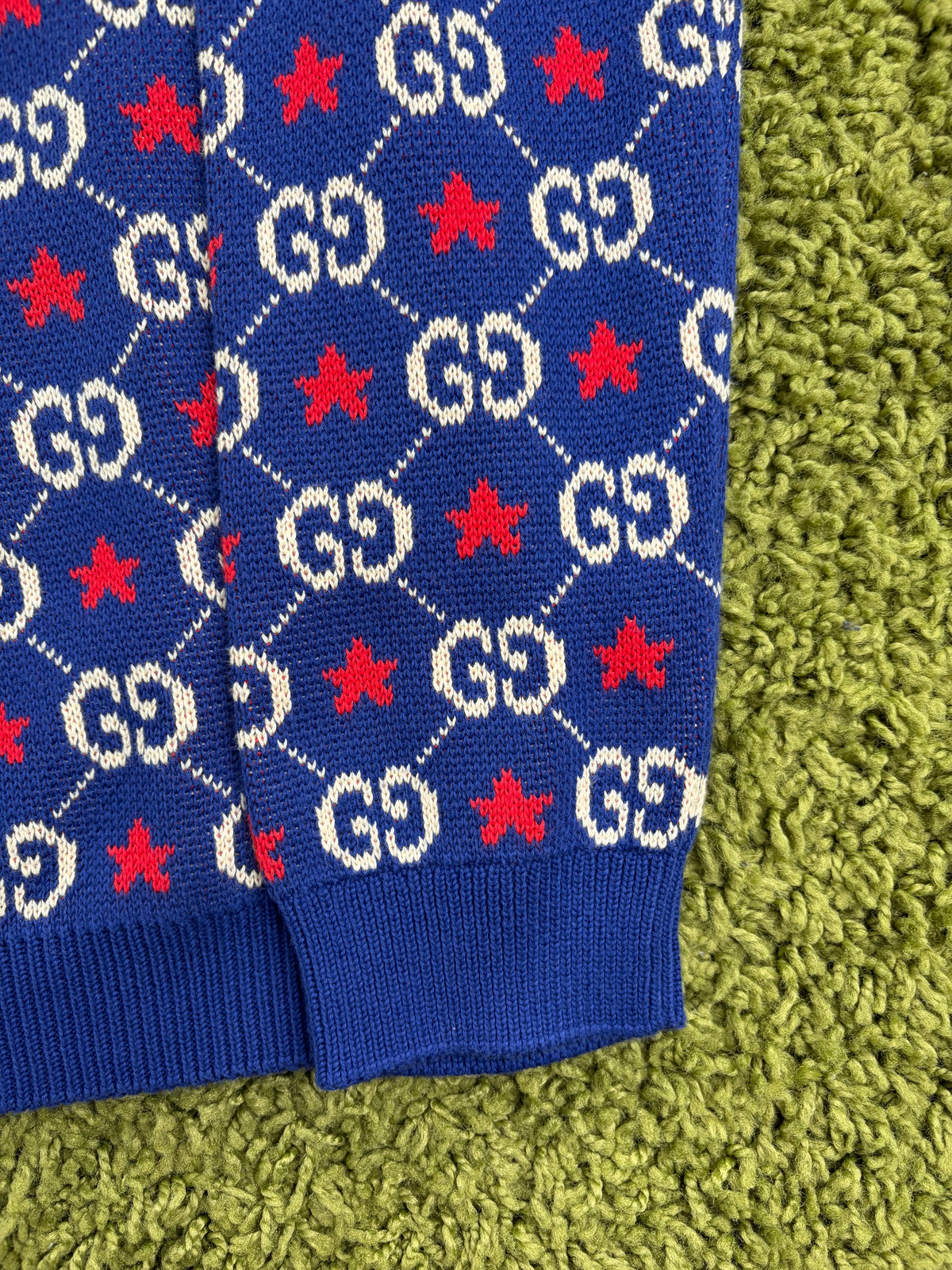 Maglione Gucci Monogram GG Blu Multicolor XL