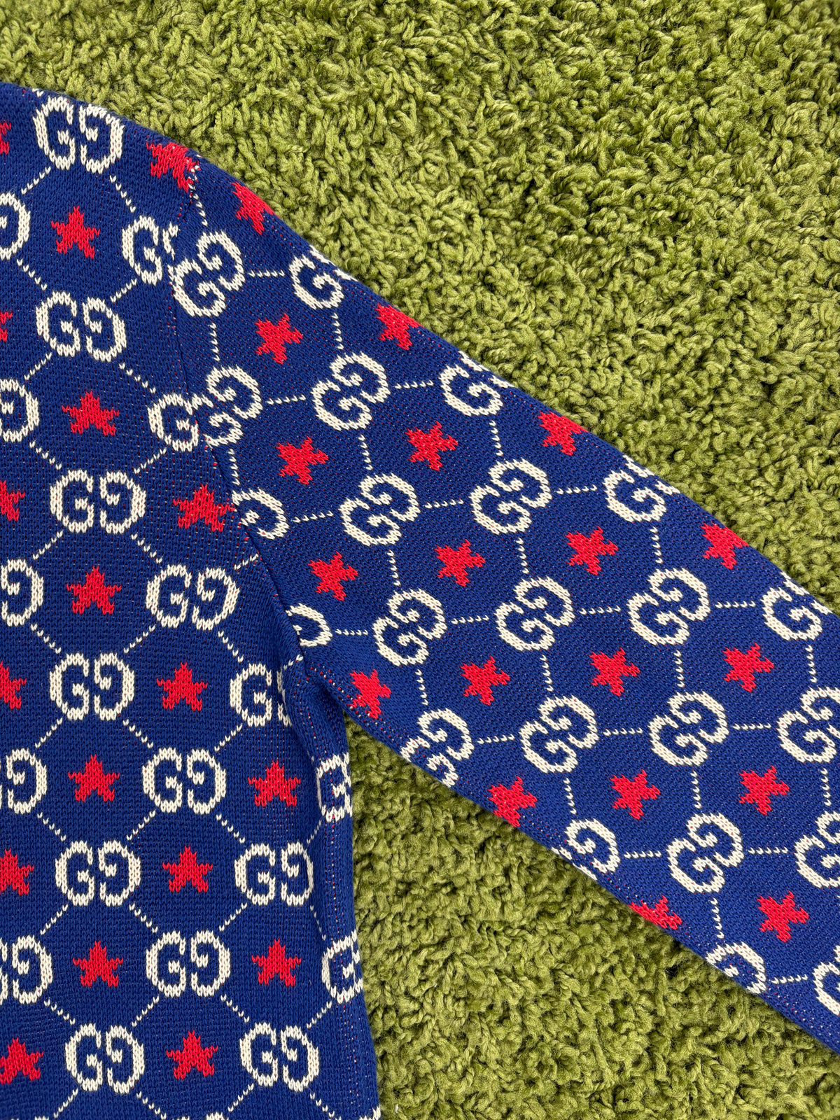 Maglione Gucci Monogram GG Blu Multicolor XL