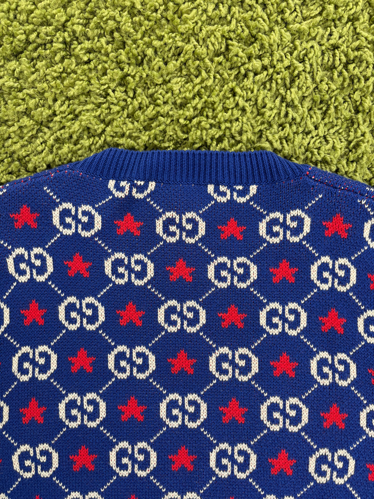 Maglione Gucci Monogram GG Blu Multicolor XL