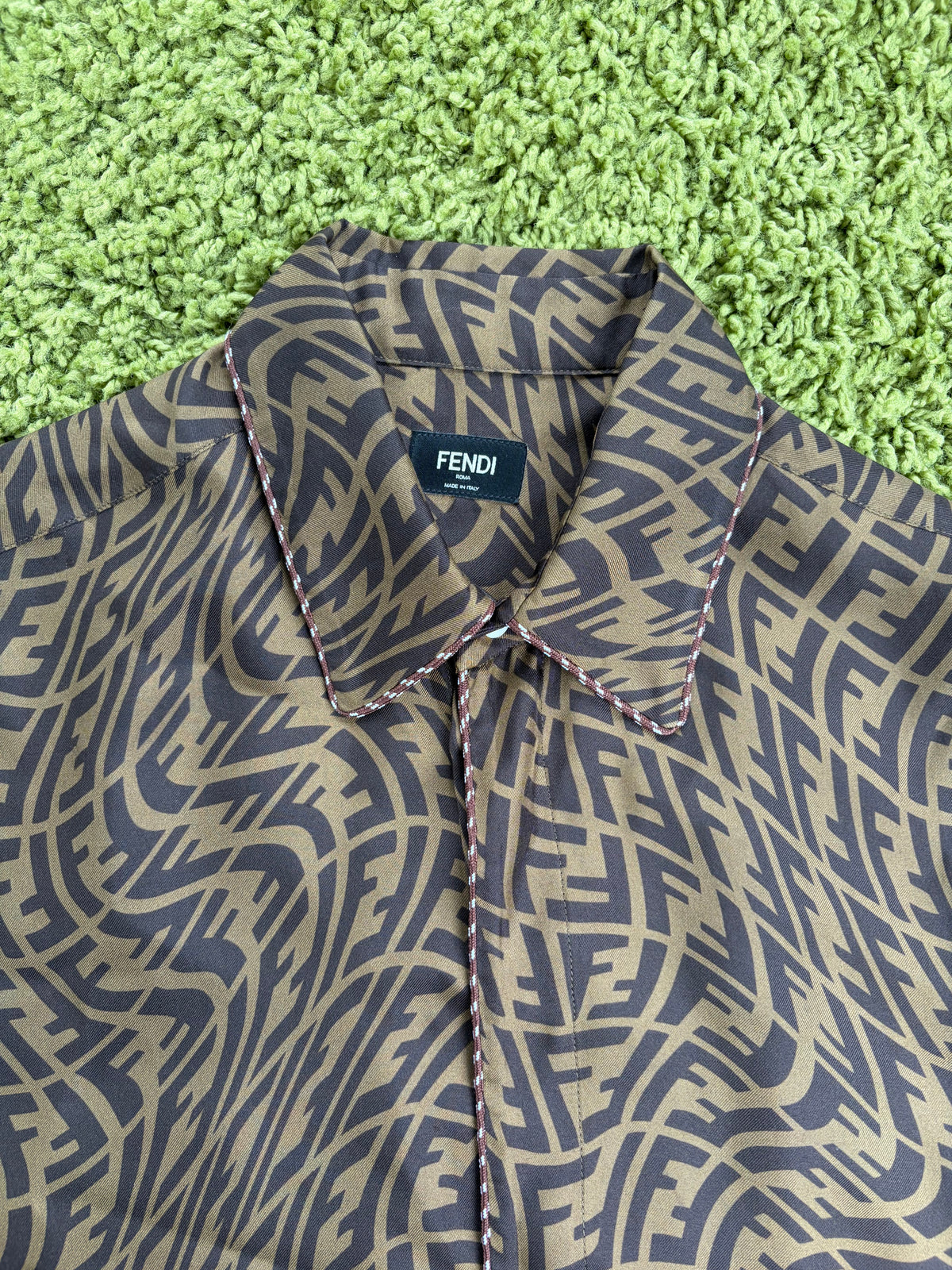 Camicia Fendi FF Vertigo Marrone 40
