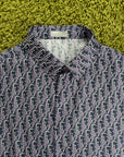 Camicia Christian Dior in oblique Blu Navy 41