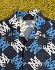 Camicia Amiri Quad Blu Multicolor 52