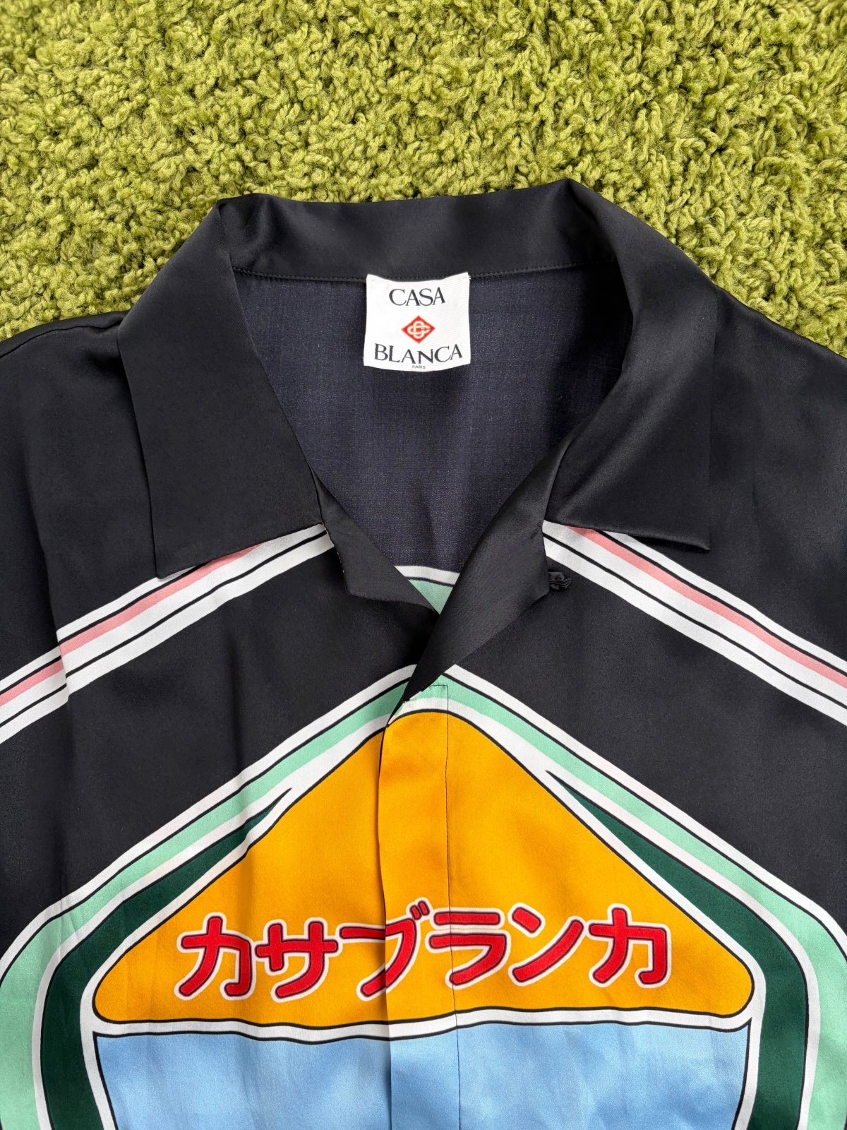 Camicia Casablanca Graphic Mountain Nera Multicolor XXL - Second Hand Di Fiore