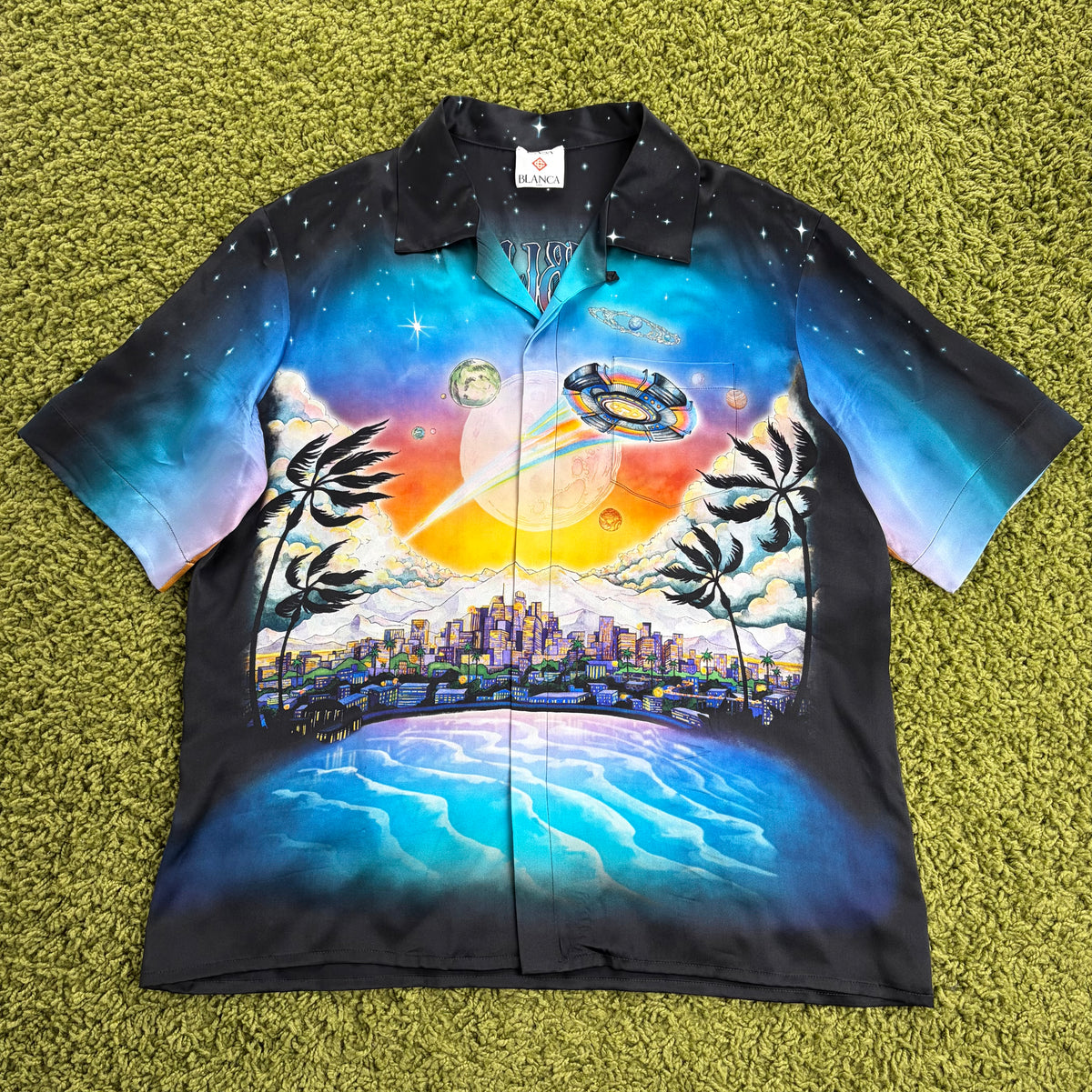 Camicia Casablanca Prémonition Nera Multicolor XL - Second Hand Di Fiore
