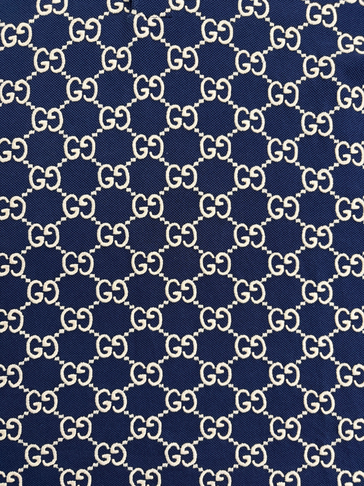 Polo Gucci Monogram GG Blu XXL - Second Hand Di Fiore